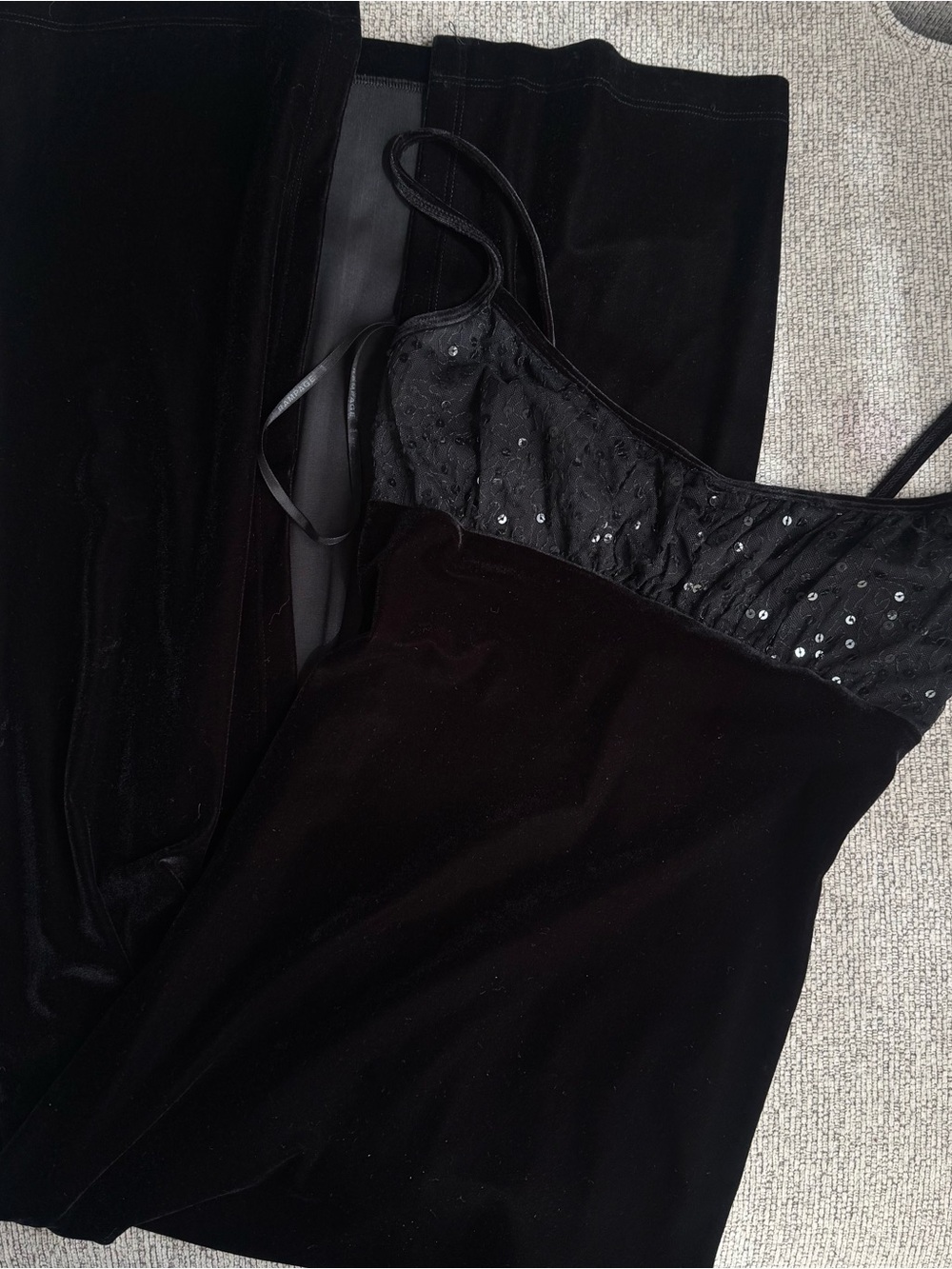 Y2K Rampage black velvet maxi dress Size S #velvet #y2k